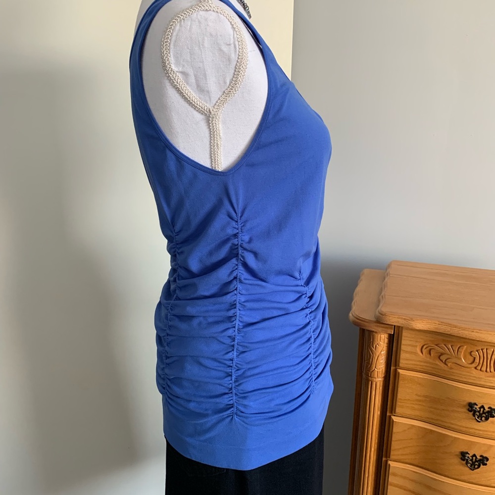 Legacy Ruched Tank Top Blue - Picture 3 of 3